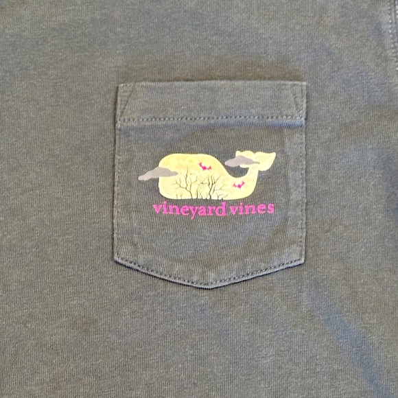 Vineyard Vines Kids Halloween Whale Long Sleeve Blue Gray T-Shirt Size M 10-12 - Picture 4 of 5